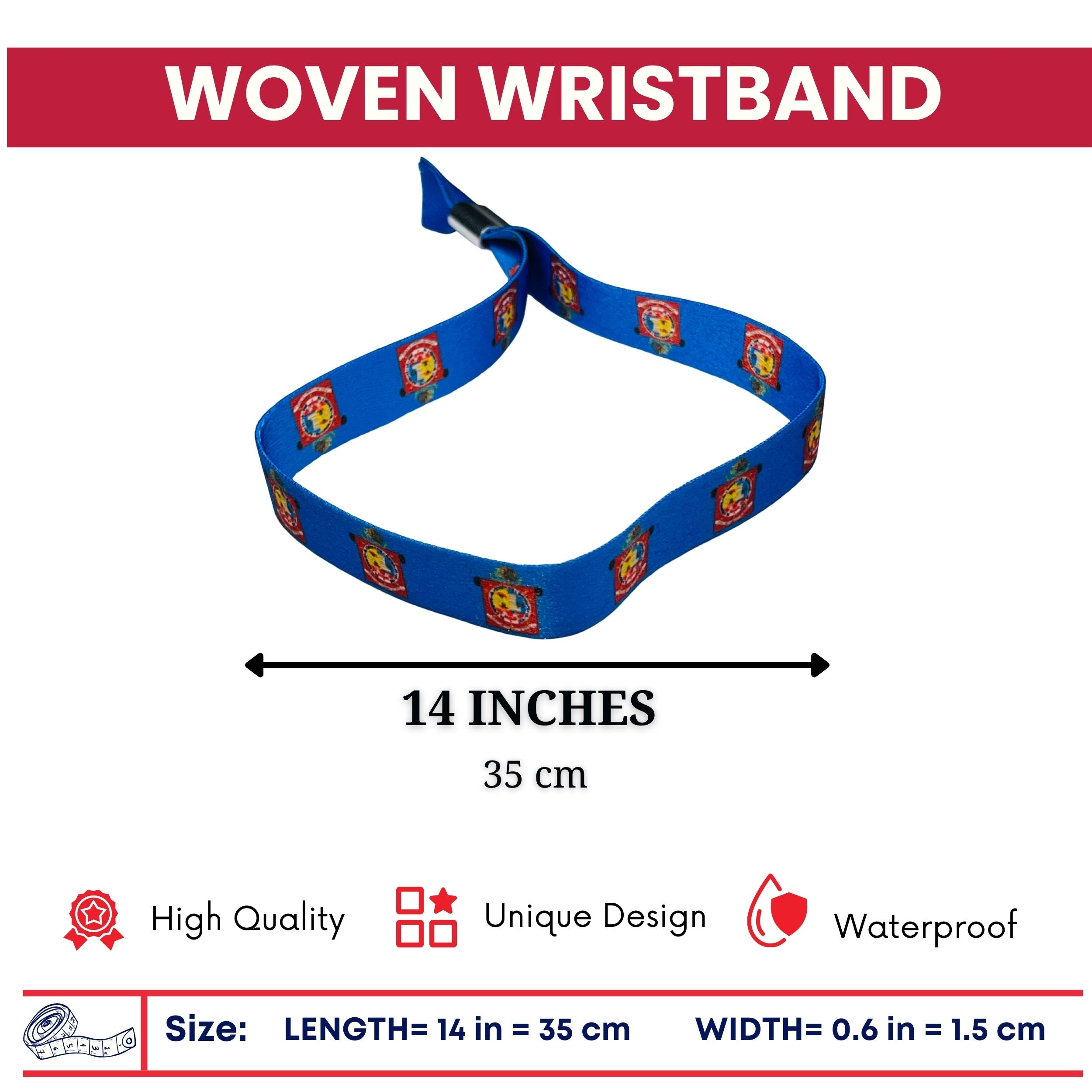 Woven Wristband - Shield of Oaxaca - Mexico - P2564