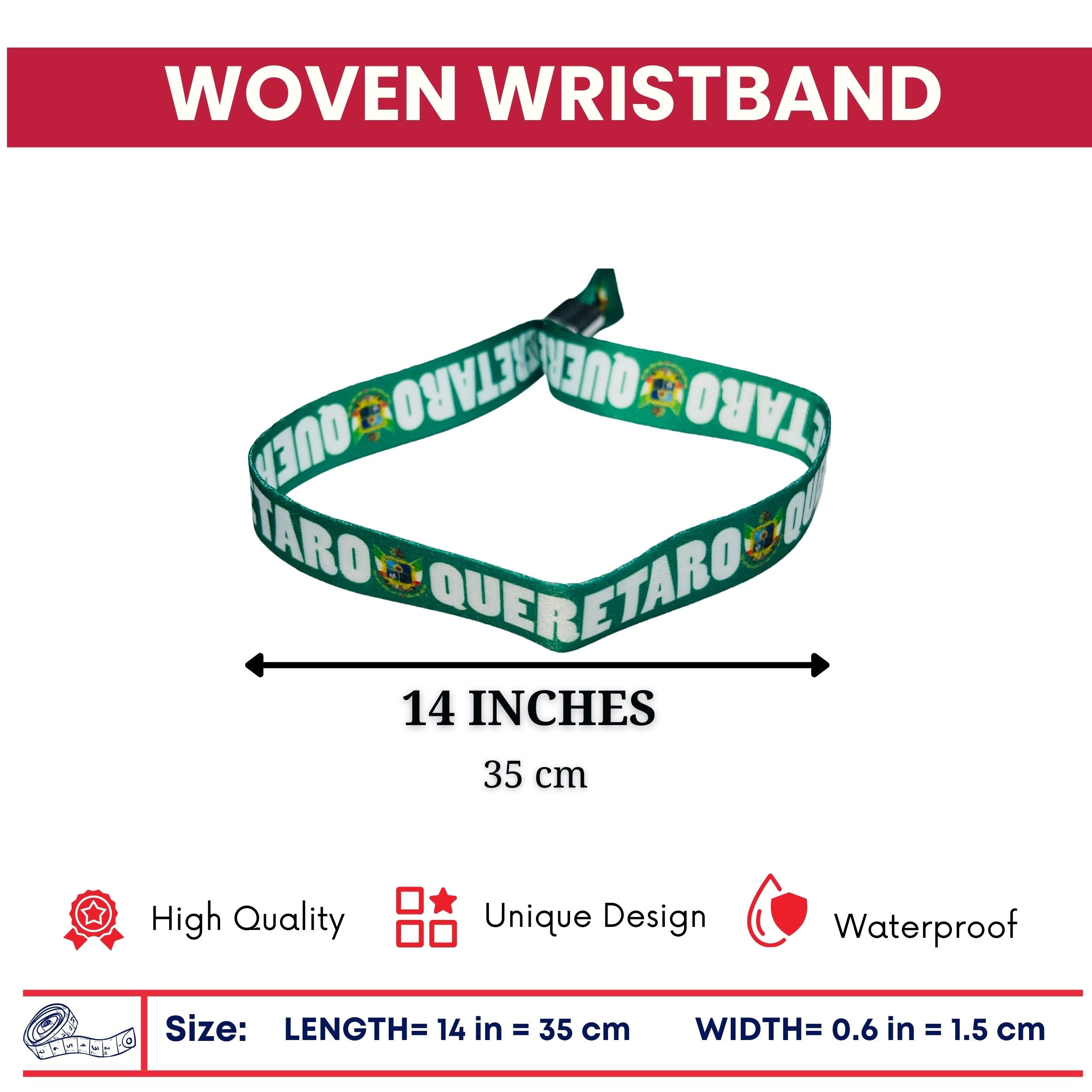 Woven Wristband - Shield of Querétaro - Mexico - P2569