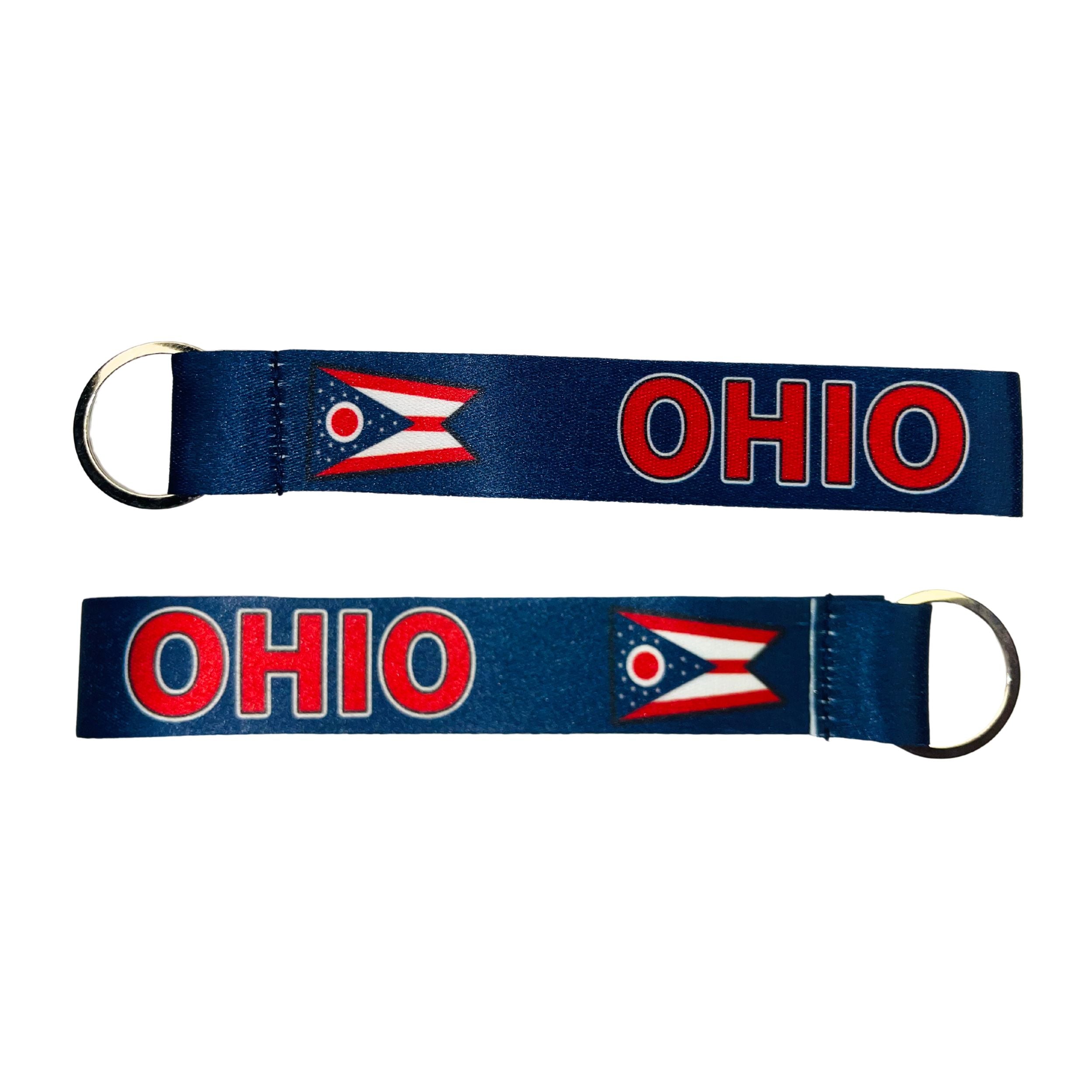 Wristlet Keychain - State Flag Ohio - USA - K107