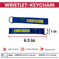 Wristlet Keychain - State Flag Oregon - USA - K109